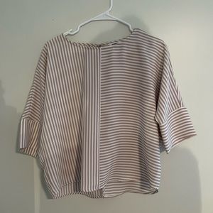 Express light pink Striped Top - size S